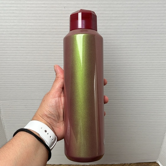 Starbucks Iridescent Shimmer Water Bottle Cup Stainless Tumbler Jeweled Top 2022 - Picture 7 of 12